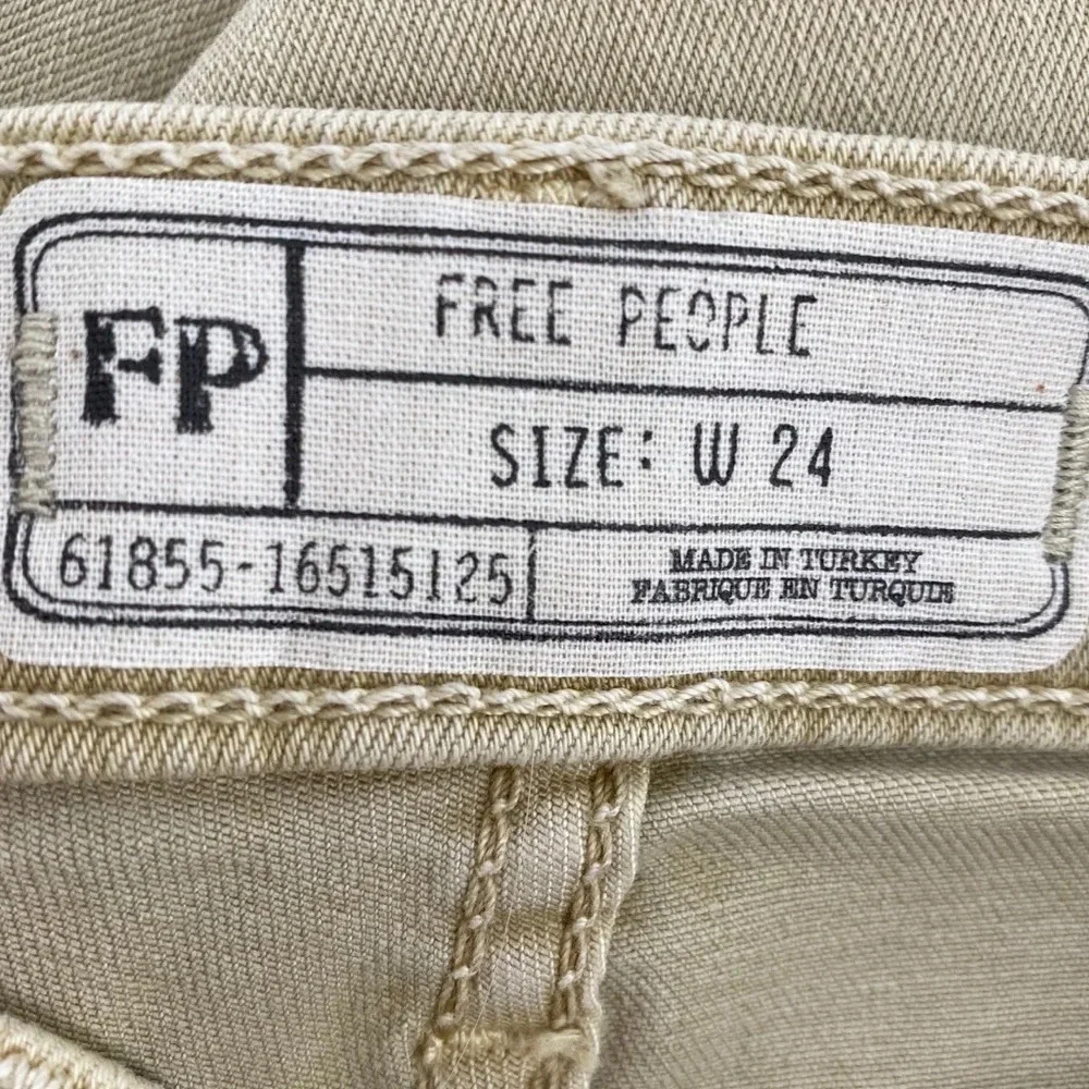 Free People High Rise Distressed Skinny Jeans